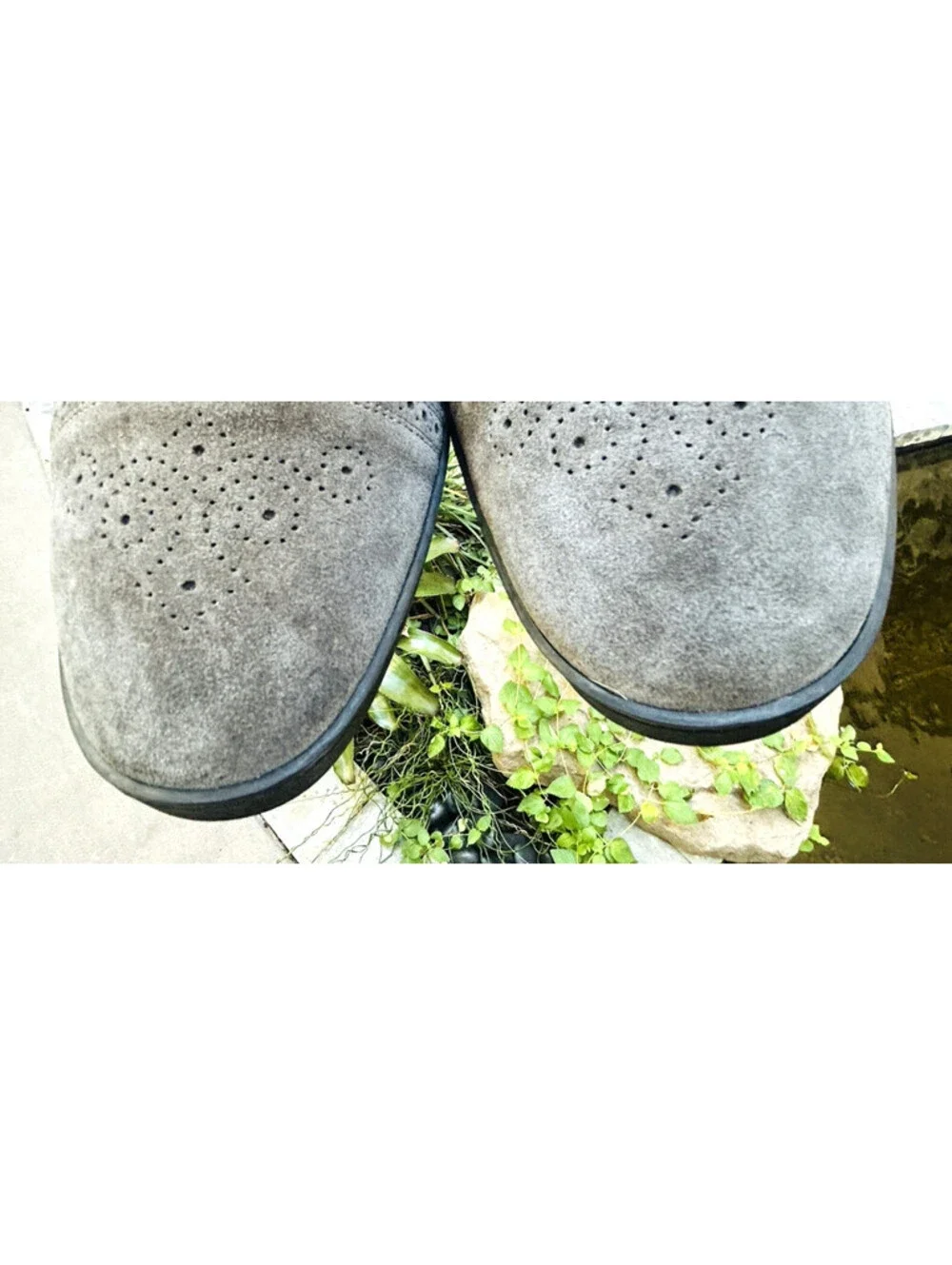 Allen Edmonds Strand Oxford Dress Sneaker Shoe Gray Leather Wingtip 13 EEE 3E